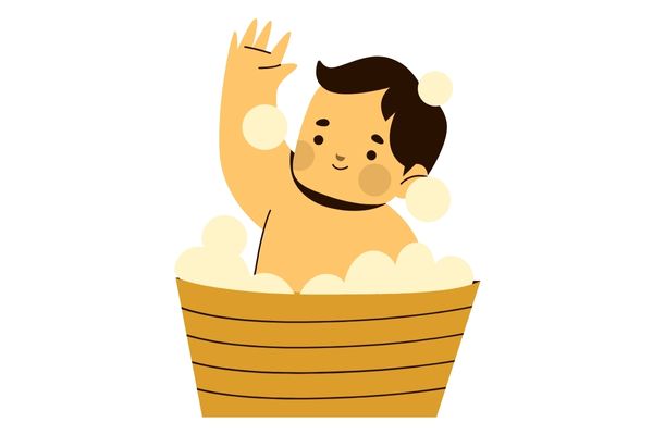 有伶俐可愛形象的女孩名字怎么搭配好-寶寶在洗澡圖片